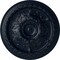 Ekena Millwork Oslo Ceiling Medallion (Fits Canopies up to 7 5/8"), Hnd-Painted Midnight Dream, 38 3/8"OD x 2 7/8"P CM38OSMDF - alternate 1